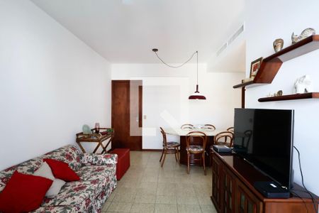 Sala de apartamento para alugar com 3 quartos, 100m² em Vila Luis Antonio, Guarujá