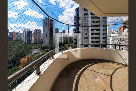 Varanda da Sala de apartamento para alugar com 3 quartos, 275m² em Vila Nova Conceição, São Paulo