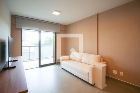 Sala de apartamento para alugar com 1 quarto, 54m² em Indianópolis, São Paulo