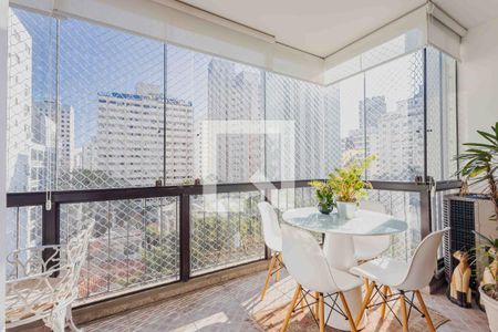 Varanda de apartamento à venda com 3 quartos, 198m² em Jardim Paulista, São Paulo