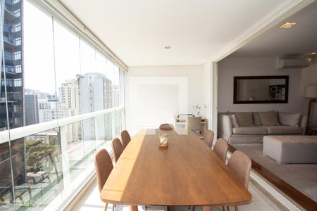 Varanda da Sala de apartamento para alugar com 2 quartos, 92m² em Itaim Bibi, São Paulo