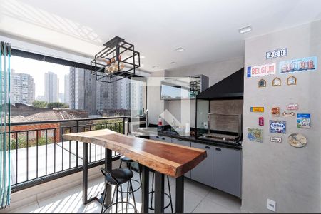 Varanda gourmet de apartamento à venda com 1 quarto, 67m² em Barra Funda, São Paulo