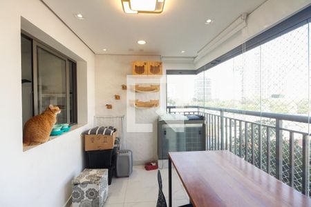 Varanda Gourmet  de apartamento à venda com 3 quartos, 82m² em Vila Zilda, São Paulo