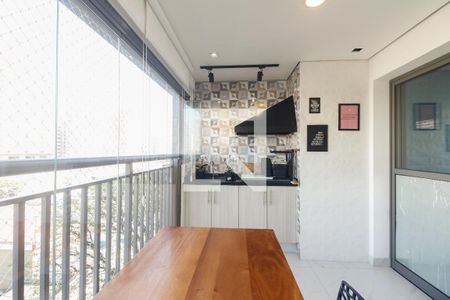 Varanda Gourmet  de apartamento à venda com 3 quartos, 82m² em Vila Zilda, São Paulo