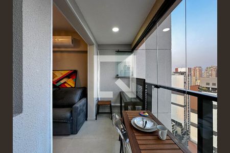 Sacada de apartamento para alugar com 1 quarto, 28m² em Jardim das Acácias, São Paulo