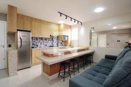 Sala/Cozinha de apartamento à venda com 1 quarto, 35m² em Tatuapé, São Paulo