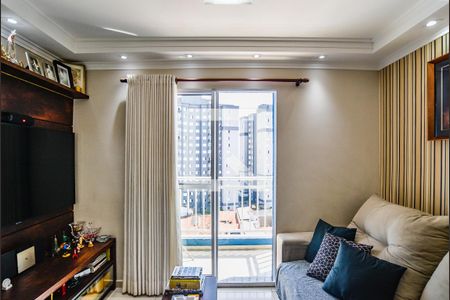 Sala de apartamento à venda com 2 quartos, 57m² em Jardim Cristiane, Santo André