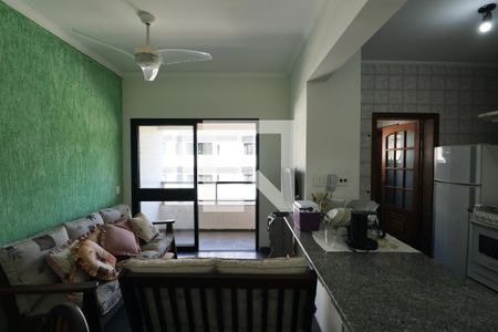 Sala de apartamento para alugar com 1 quarto, 49m² em Enseada, Guarujá