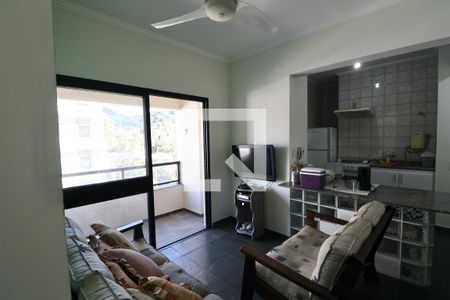 Sala de apartamento para alugar com 1 quarto, 49m² em Enseada, Guarujá