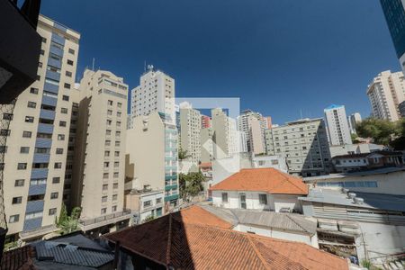 Vista da Varanda da Sala de apartamento à venda com 1 quarto, 36m² em Bela Vista, São Paulo