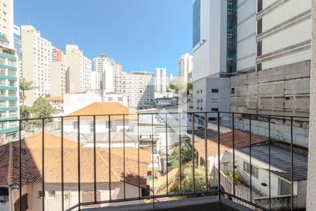 Varanda da Sala de apartamento à venda com 1 quarto, 36m² em Bela Vista, São Paulo