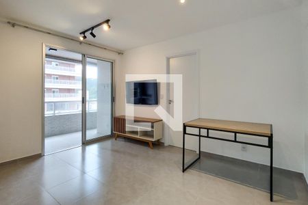 Sala de apartamento para alugar com 1 quarto, 52m² em Canto do Forte, Praia Grande