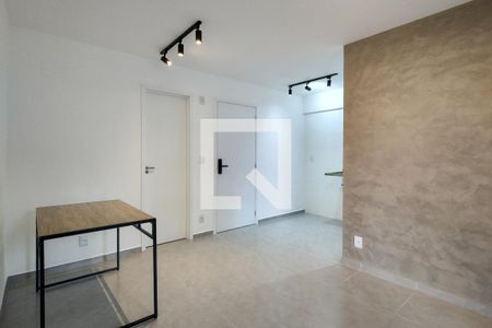 Sala de apartamento para alugar com 1 quarto, 52m² em Canto do Forte, Praia Grande