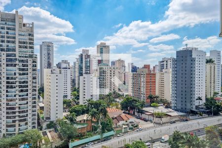 Vista da Varanda de apartamento para alugar com 1 quarto, 49m² em Campo Belo, São Paulo