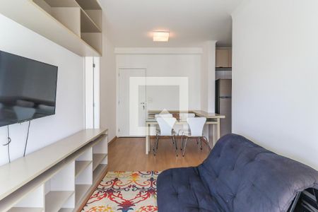 Sala de apartamento para alugar com 1 quarto, 49m² em Campo Belo, São Paulo