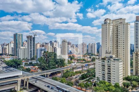 Vista da Varanda de apartamento para alugar com 1 quarto, 49m² em Campo Belo, São Paulo