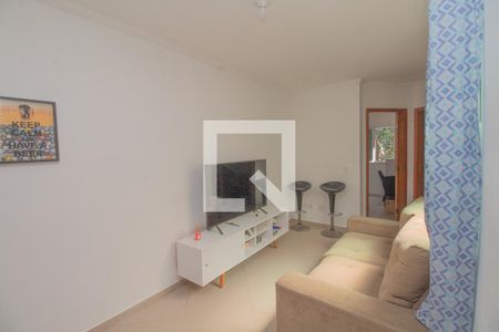 Sala  de apartamento à venda com 2 quartos, 50m² em Jardim Marek, Santo André