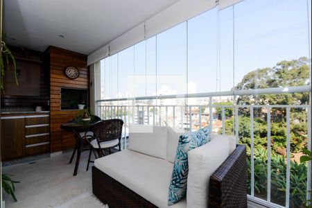 Varanda da Sala de apartamento à venda com 3 quartos, 115m² em Vila Santo Antônio, Guarulhos