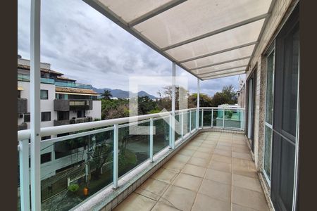 Varanda da Sala de apartamento para alugar com 3 quartos, 238m² em Recreio dos Bandeirantes, Rio de Janeiro