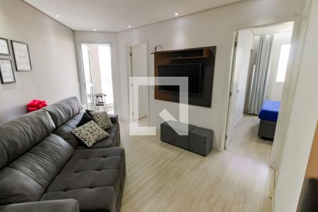 Sala de apartamento para alugar com 2 quartos, 51m² em Jardim Monte Alegre, Taboão da Serra