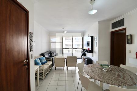 Sala de apartamento para alugar com 3 quartos, 110m² em Pitangueiras, Guarujá