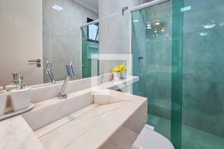 Apartamento para alugar com 90m², 2 quartos e 2 vagas Apartamento para alugar com 90m², 2 quartos e 2 vagasBanheiro da suíte 1