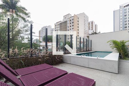 Área comum - Piscina de kitnet/studio para alugar com 1 quarto, 27m² em Perdizes, São Paulo