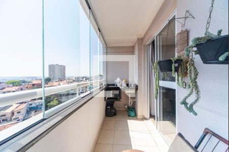 Varanda Gourmet de apartamento à venda com 2 quartos, 69m² em Vila Humaita, Santo André