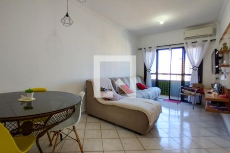 Sala de apartamento para alugar com 1 quarto, 56m² em Vila Tupi, Praia Grande