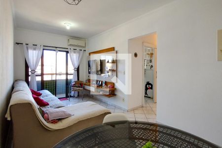 Sala de apartamento para alugar com 1 quarto, 56m² em Vila Tupi, Praia Grande