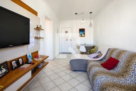 Sala de apartamento para alugar com 1 quarto, 56m² em Vila Tupi, Praia Grande