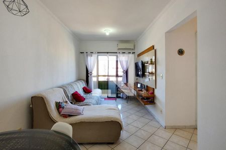 Sala de apartamento para alugar com 1 quarto, 56m² em Vila Tupi, Praia Grande