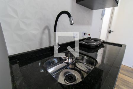 Cozinha de kitnet/studio para alugar com 1 quarto, 17m² em Alto Tarumã, Pinhaiss