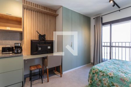 Sala/Quarto de kitnet/studio à venda com 1 quarto, 24m² em Indianópolis, São Paulo