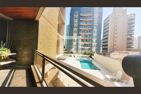 Varanda da Sala de apartamento à venda com 4 quartos, 168m² em Cambuí, Campinas