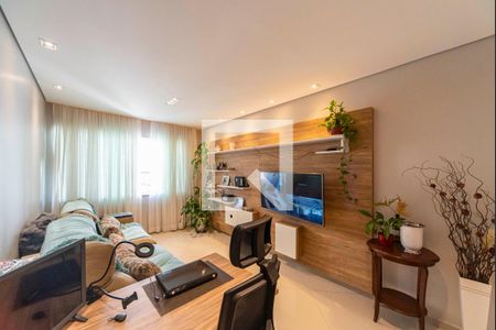 Sala de casa à venda com 3 quartos, 129m² em Vila Valparaíso, Santo André