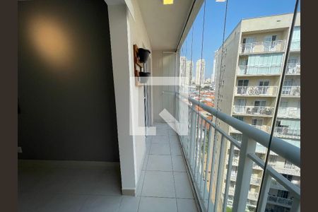 Varanda Sala de kitnet/studio para alugar com 1 quarto, 28m² em Ferreira, São Paulo