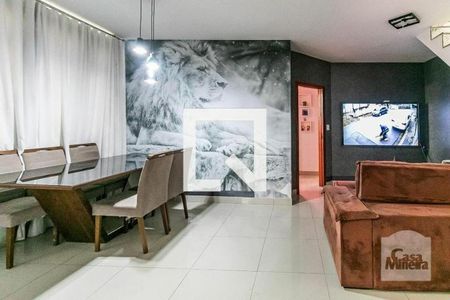 Sala de apartamento à venda com 3 quartos, 110m² em Castelo, Belo Horizonte