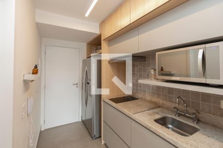 Cozinha de kitnet/studio para alugar com 1 quarto, 33m² em Vila Cordeiro, São Paulo