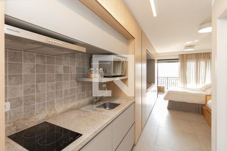 Cozinha de kitnet/studio para alugar com 1 quarto, 33m² em Vila Cordeiro, São Paulo