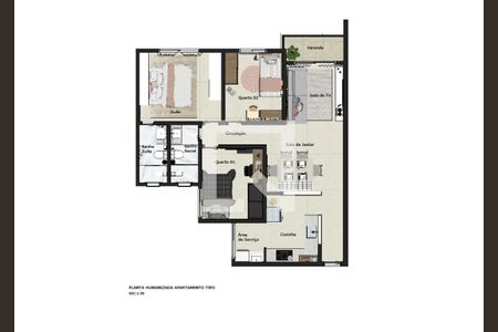 Apartamento à venda com 3 quartos, 114m² em Amazonas, Contagem