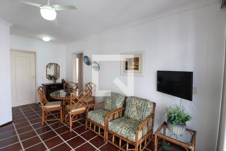 Sala de apartamento para alugar com 3 quartos, 75m² em Vila Maia, Guarujá