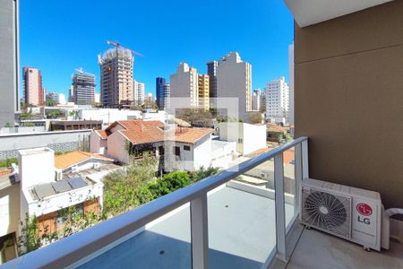 Varanda da Sala de apartamento para alugar com 1 quarto, 38m² em Cambuí, Campinas