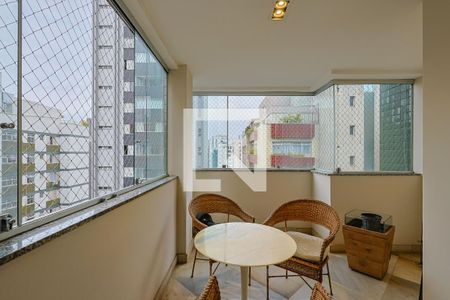 Sala de apartamento para alugar com 3 quartos, 110m² em Anchieta, Belo Horizonte