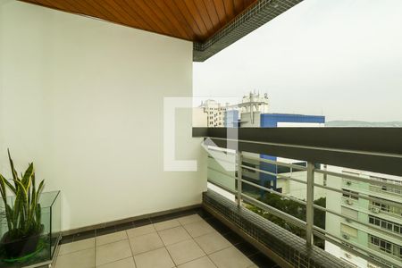 Varanda da Sala de apartamento à venda com 2 quartos, 78m² em Independência, Porto Alegre