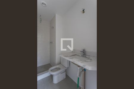 Banheiro de kitnet/studio à venda com 1 quarto, 52m² em Petrópolis, Porto Alegre