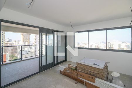 Sala/Cozinha de apartamento à venda com 2 quartos, 64m² em Jardim Paulista, São Paulo