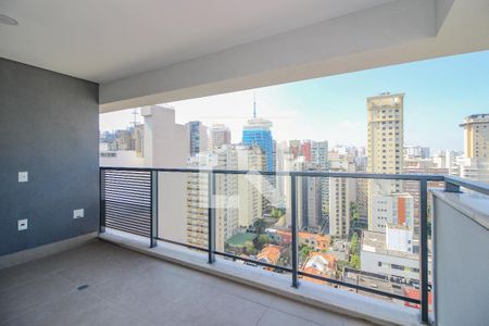 Varanda da Sala de apartamento à venda com 2 quartos, 64m² em Jardim Paulista, São Paulo