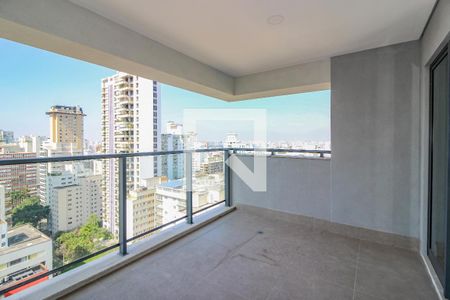 Varanda da Sala de apartamento à venda com 2 quartos, 64m² em Jardim Paulista, São Paulo