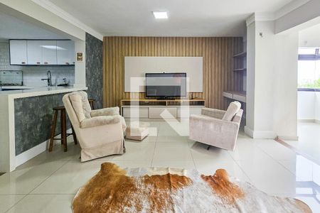 sala de apartamento para alugar com 3 quartos, 144m² em Balneario Cidade Atlantica, Guarujá